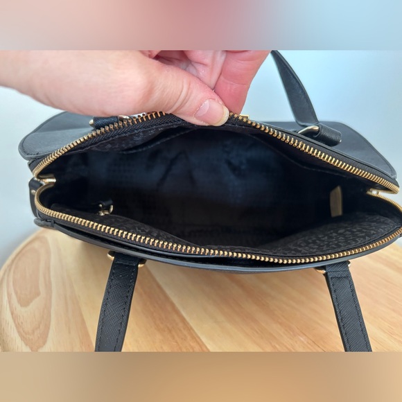 Kate Spade New York Reiley Laurel Way Black Leather Satchel, NWOT - Picture 4 of 5